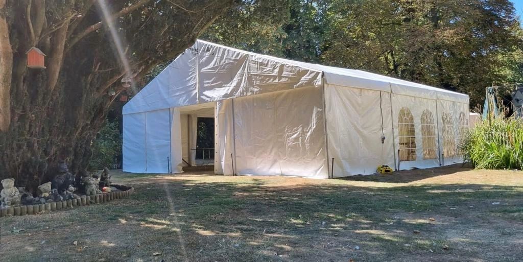 Marquee interior set for a wedding or celebration