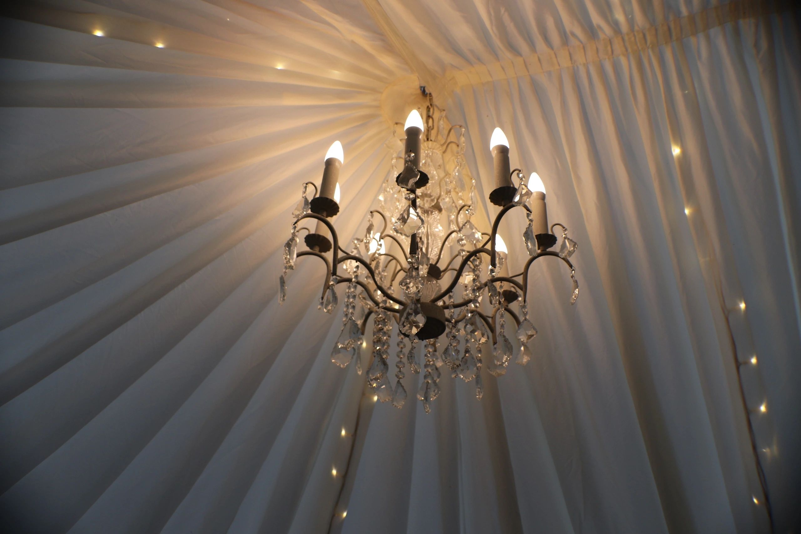 Marquee set up for a formal event